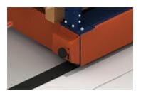 Barrera de seguridad interior estanterias moviles Movirack - Estanterías metálicas Mecalux®