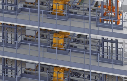 Pallet Shuttle ventajas en costes Instalación con una lanzadera por cada nivel de almacenaje