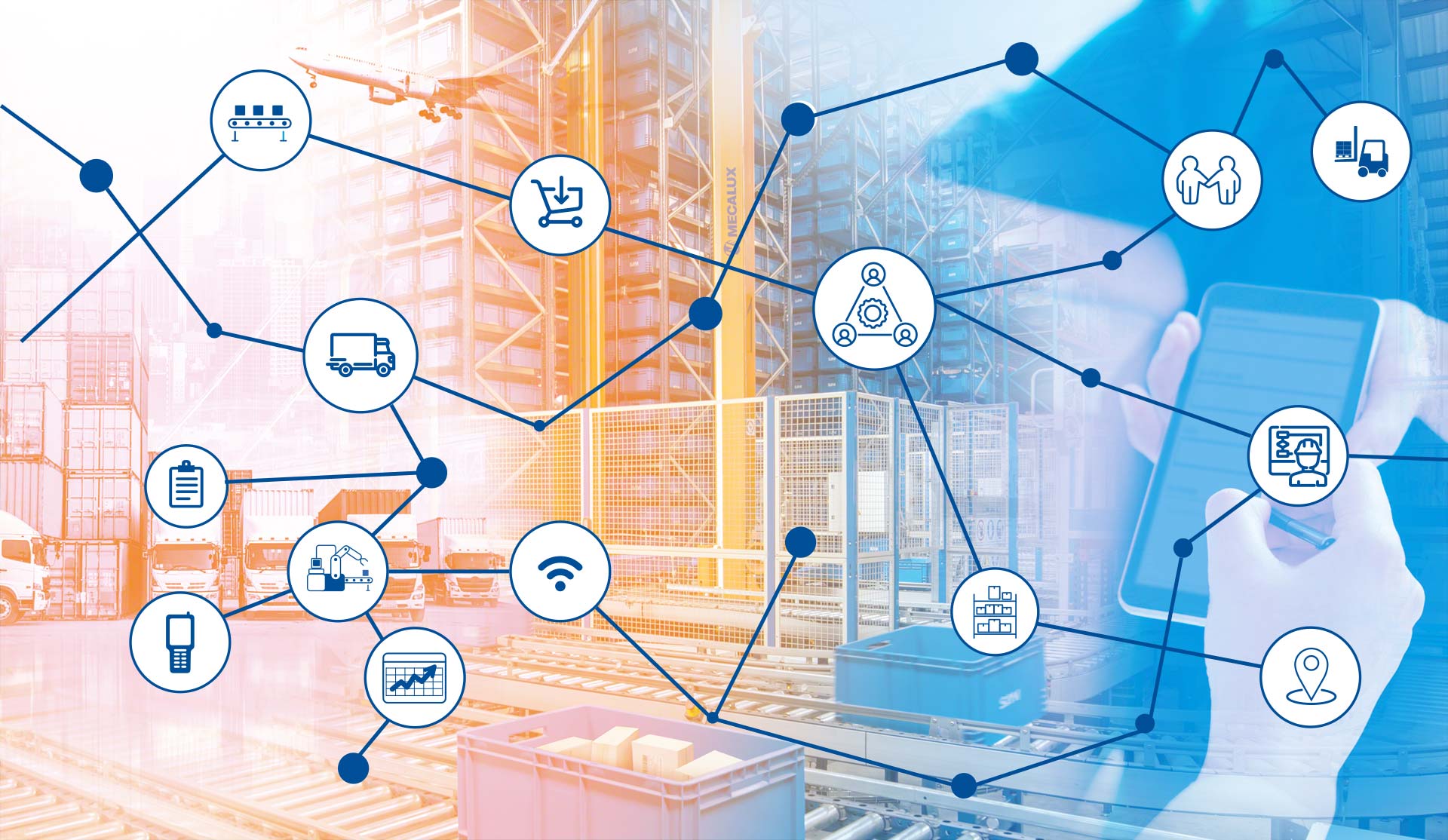 La cadena logística garantiza que un producto se envía correctamente al cliente final La cadena logística garantiza que un producto se envía correctamente al cliente final
