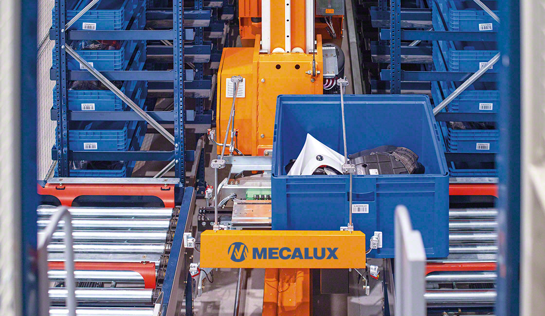 El almacén automático de cajas es la solución ideal para gestionar pequeños componentes