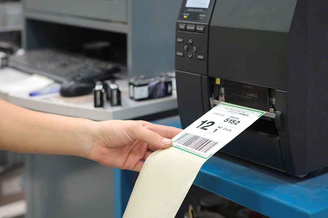 Etiqueta para almacenar una mercancía Etiqueta para almacenar una mercancía