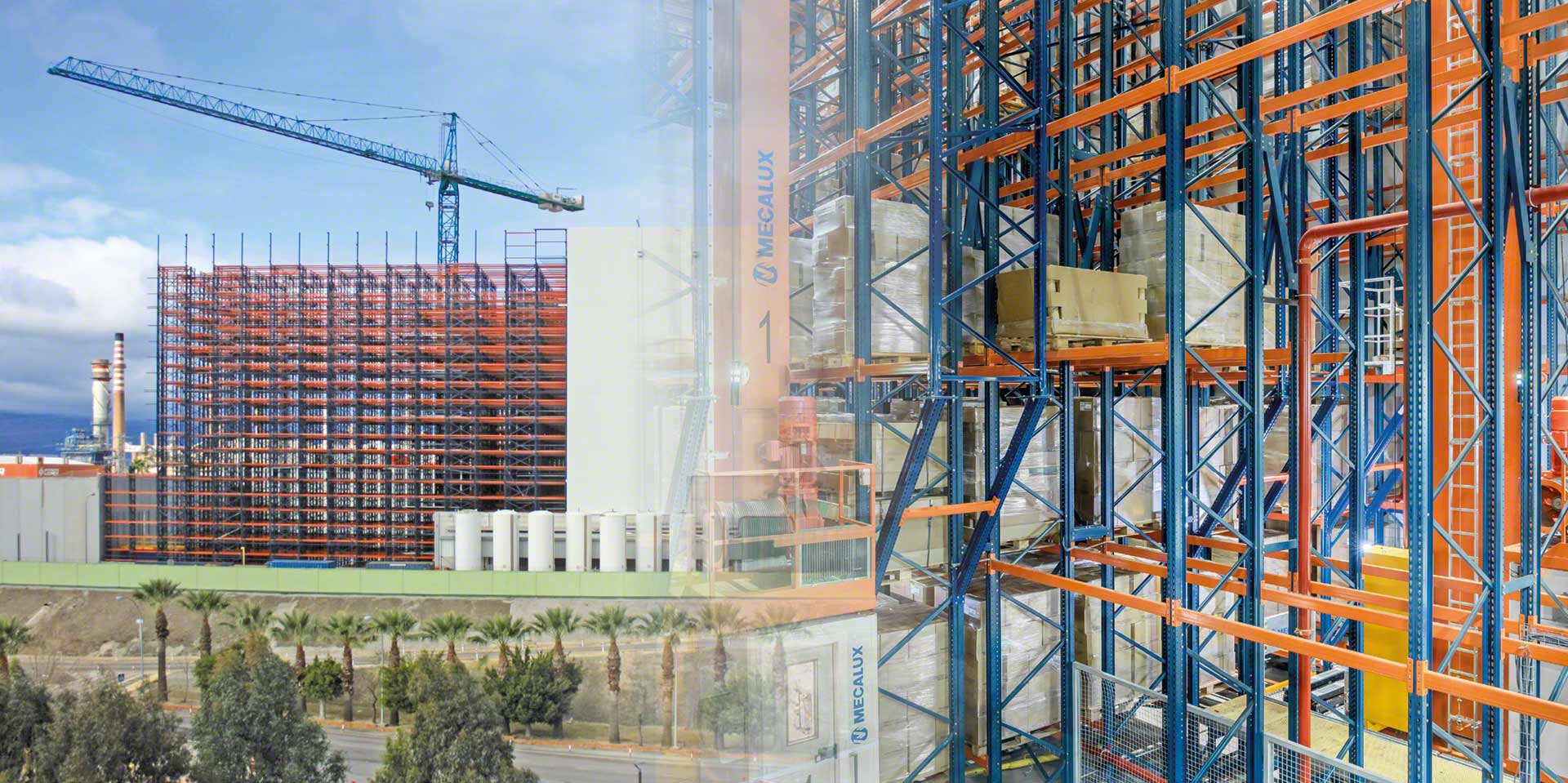 Un silo automático es un almacén automatizado donde las propias estanterías conforman la estructura del edificio Un silo automático es un almacén automatizado donde las propias estanterías conforman la estructura del edificio