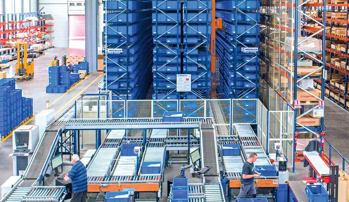Los almacenes en la Supply Chain as a Service suelen contar con sistemas de almacenaje automáticos