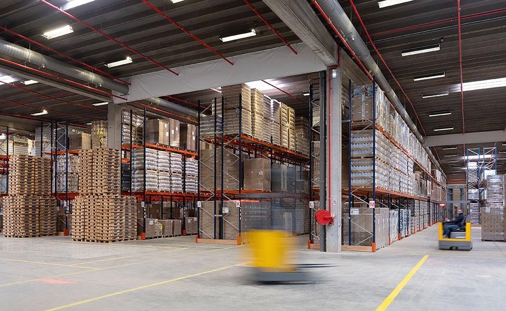 El centro de distribución del operador logístico Dometrans en Lille (Francia)