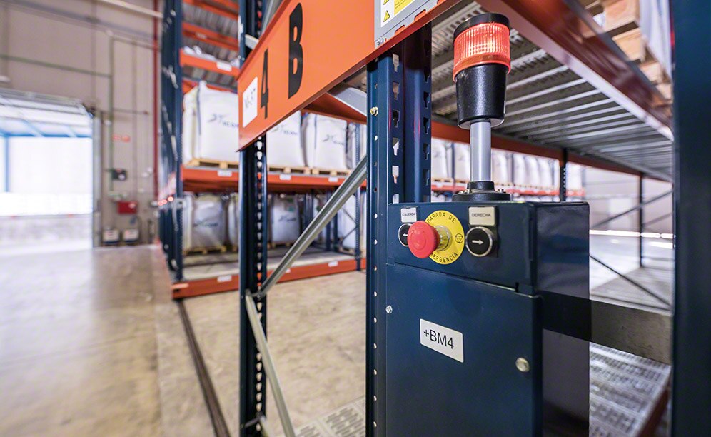 Dispositivos electrónicos para proteger los operarios y la mercancía