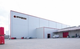 El almacén automático autoportante de Amagosa tiene 22,2 m de altura