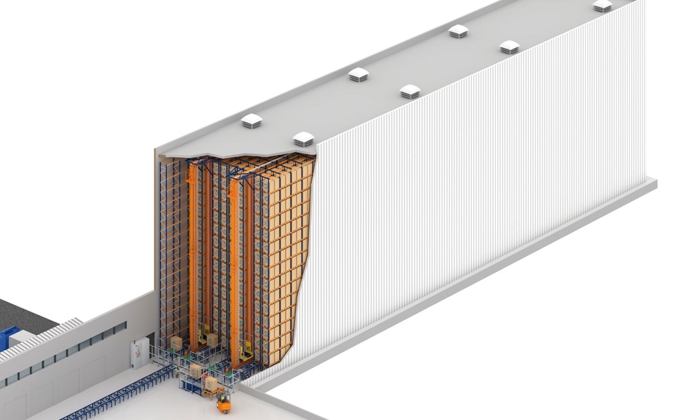 Un almacén automático autoportante de 20 m de altura para la farmacéutica brasileña Novamed