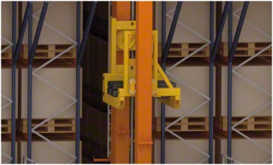 Almacén automático en el centro logístico de Kiwi Greensun en Portugal