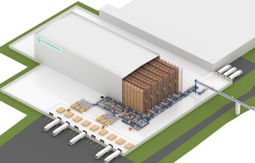 El almacén automático autoportante de Intersurgical en Lituania