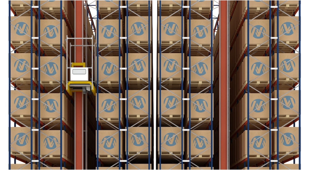 Almacén automático de palets y de cajas de Miguélez en España