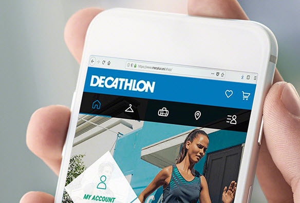 Estanterías para picking en el almacén de venta online de Decathlon