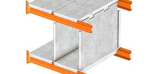 Las divisorias para paneles galvanizados permiten crear compartimentos dentro del nivel