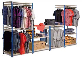 Estanterías para colgar prendas de vestir