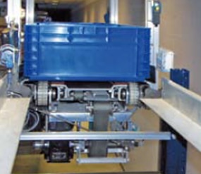 Sistema de extracción de palas combinadas con correas Sistema de extracción de palas combinadas con correas