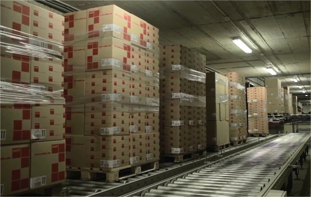 Flujos continuos de mercancías con transportadores de palets Flujos continuos de mercancías con transportadores de palets