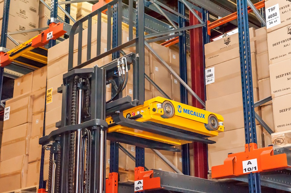 Fritel mejora su almacén con estanterías Pallet Shuttle de Mecalux Fritel mejora su almacén con estanterías Pallet Shuttle de Mecalux