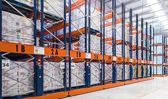 Estanterías móviles para palets Movirack