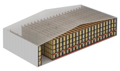 Almacén de paletización Movirack - Estanterías metálicas Mecalux®