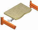 Paneles de madera con larguero J o Z - Estanterías metálicas Mecalux®