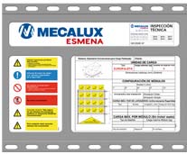 Placa de características técnicas - Estanterías metálicas Mecalux®
