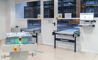 Almacén del fabricante de material eléctrico Normagrup en Asturias