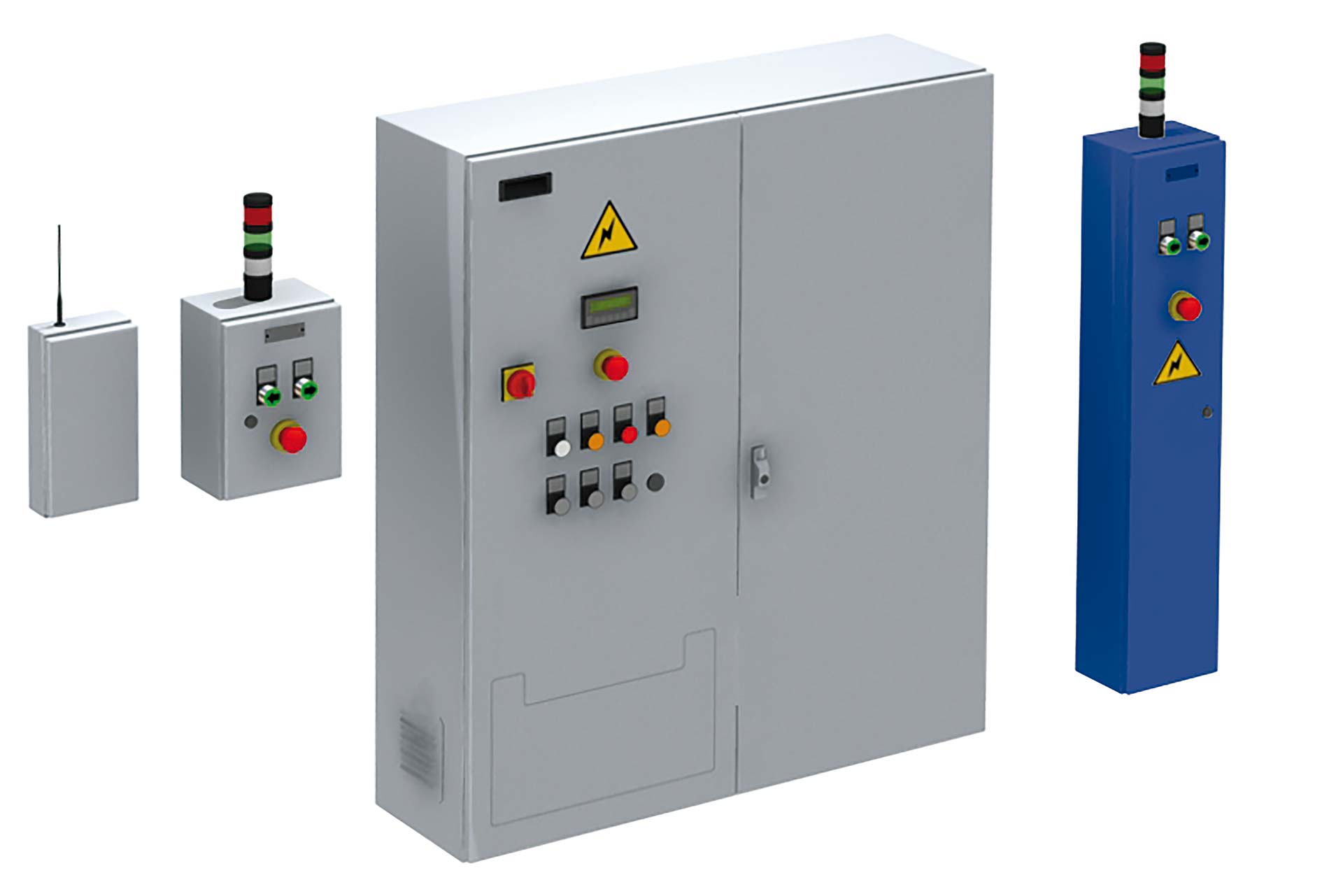 El armario eléctrico principal registra todas las órdenes y movimientos del sistema Movirack
