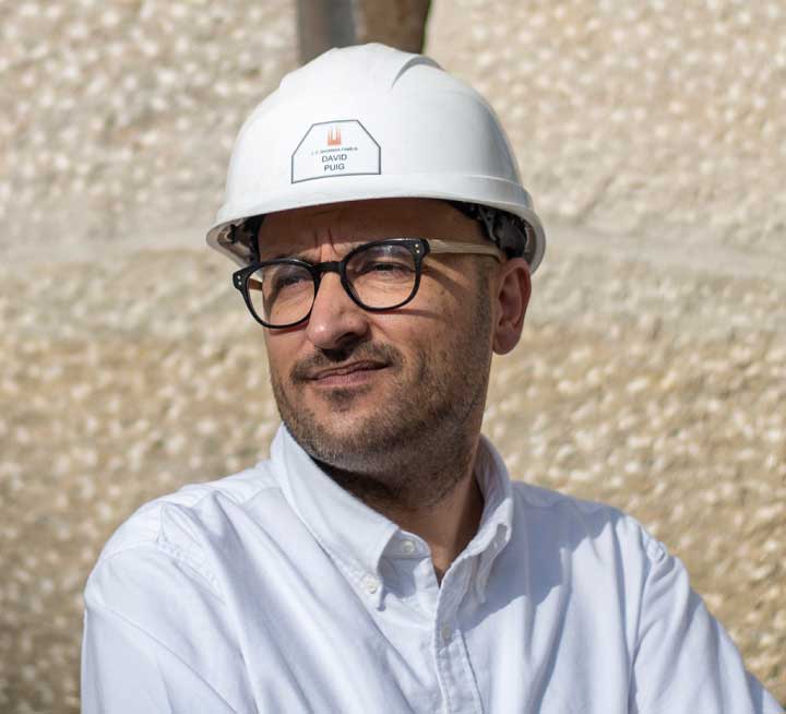 David Puig, arquitecto adjunto de la Sagrada Familia