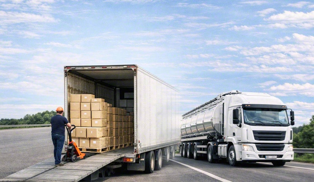 Contratación de servicios de transporte de mercancías terrestre