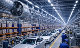 La ventilación de almacenes regula la temperatura y el aire, protegiendo mercancías y trabajadores