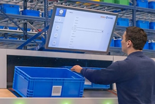 El SGA envía a la estación de picking las cajas de referencias y las cajas de pedido