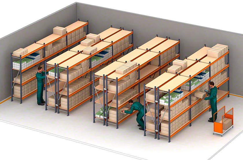 Las estanterías de carga pesada son sistemas de almacenaje para productos de mediano y gran peso