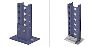 Pie puntal de las estanterías compactas drive-in