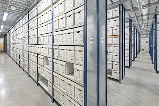 Las prestaciones de las estanterías M3 satisfacen a la perfección las necesidades de centros documentales y archivos