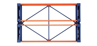 Los arriostrados refuerzan la rigidez longitudinal de las bases móviles de las estanterías Movirack