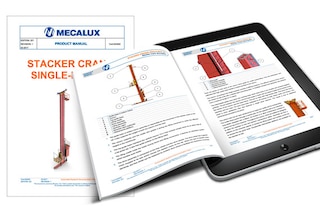 Los manuales de usuario y de producto facilitan la operación de los sistemas de Mecalux