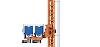 Columna del transelevador del sistema de almacenamiento miniload