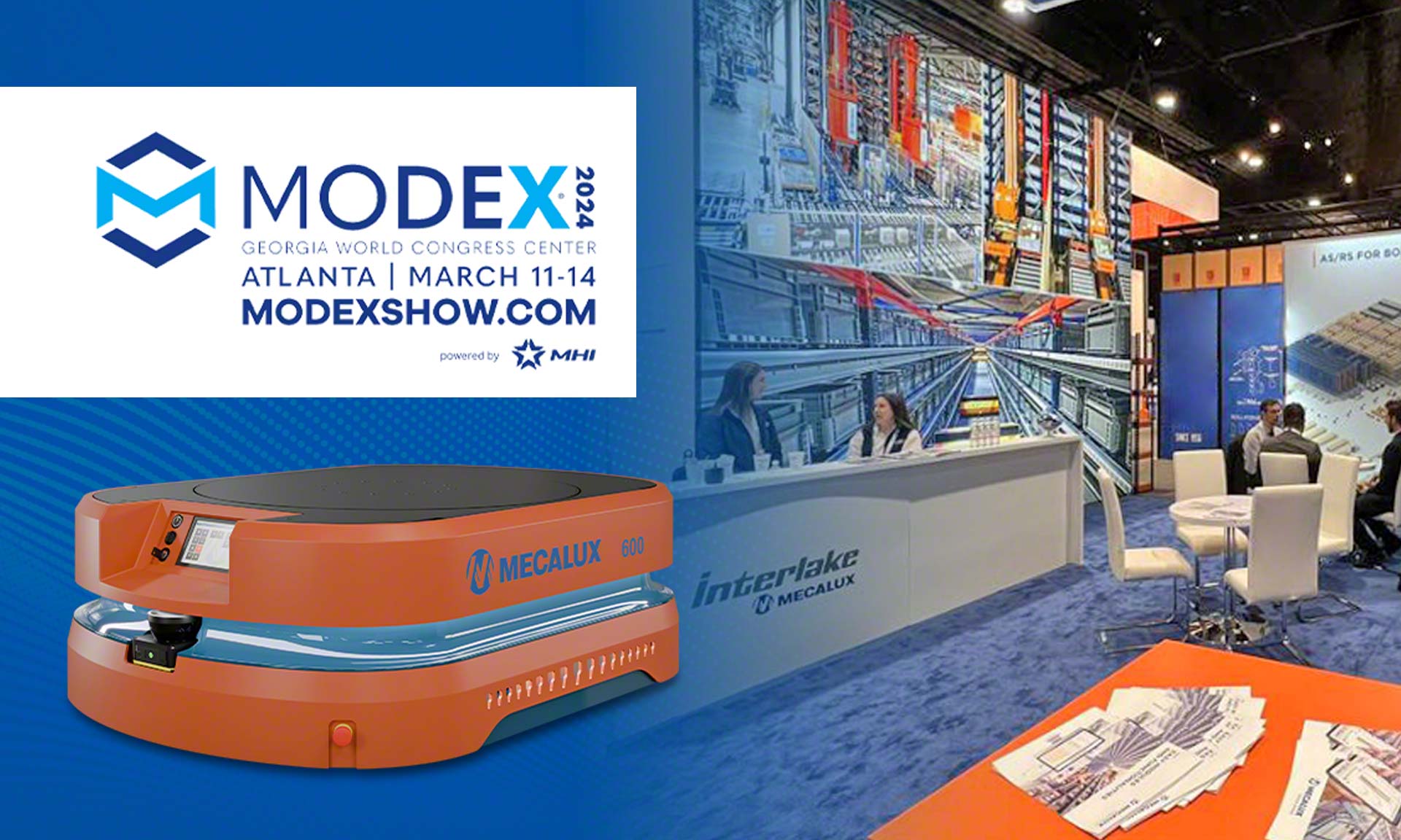 Interlake Mecalux en Modex 2024 (Atlanta) - Mecalux.es