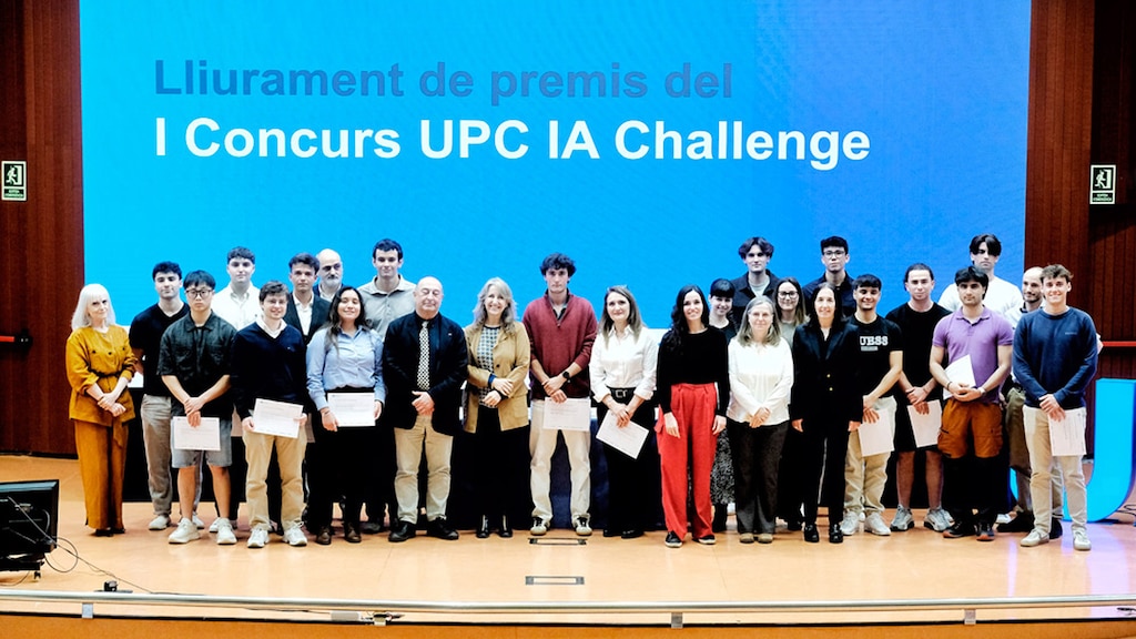 Marc Rubí, Oriol Escudero y Biel Puig fueron premiados en el Concurso UPC de IA