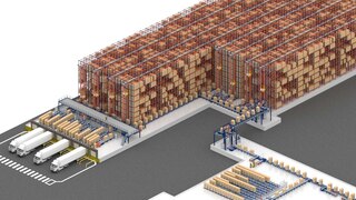 Slaur Sardet: un almacén automático con 8 transelevadores para gestionar 160 millones de botellas/año