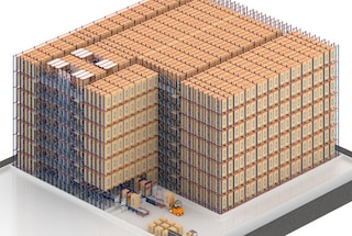 El Pallet Shuttle 3D es ideal para empresas con necesidades de almacenaje masivo de palets