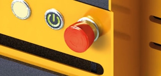 Seta de emergencia del carro del Pallet Shuttle