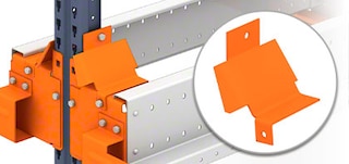 Centrador de palets en las estanterías con Pallet Shuttle