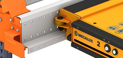 Carriles de las estanterías Pallet Shuttle