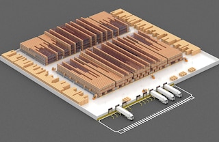 Con el sistema Pallet Shuttle es posible configurar canales de almacenaje de gran profundidad