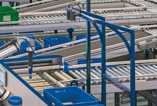 El software de visión del robot de picking identifica el producto a recoger y calcula cómo hacerlo