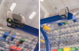 La cámara del sistema de visión permite capturar una imagen del contenido de la caja