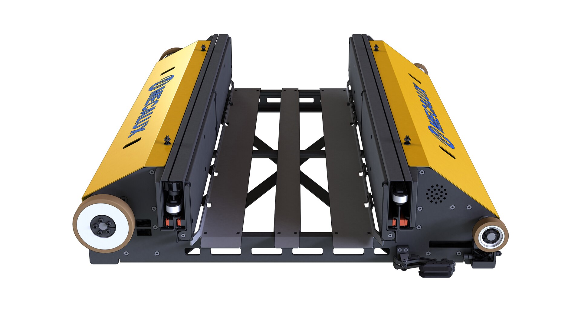 Carro motorizado con brazos telescópicos para manipular cajas