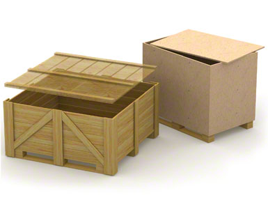 Los patines inferiores de los contenedores de madera pueden ser débiles y poco resistentes ya que suelen emplearse para un solo envío sin retorno.
