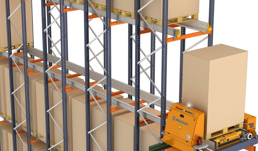 Sistema Pallet Shuttle automático con lanzadera para Cabezuelo Foods