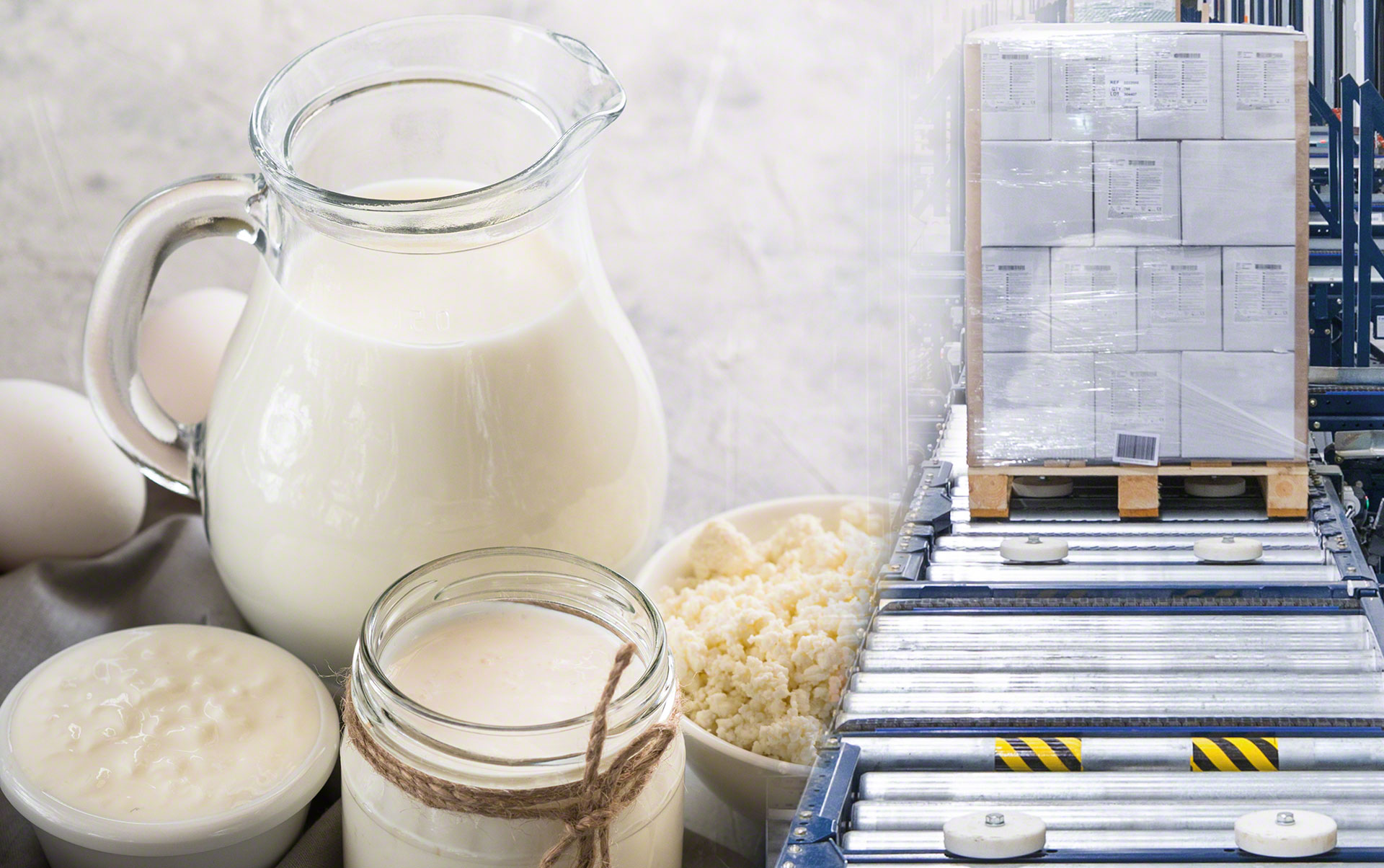 Transportadores en el centro de Laiterie Saint-Père